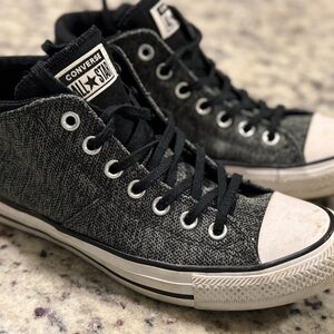 Converse Black and White High-Top Sneakers